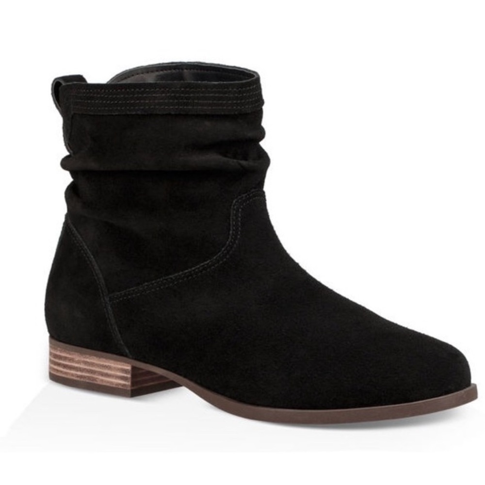 Koolaburra by UGG Lorelei Slouch Suede Black Ankle Booties Size 8.5